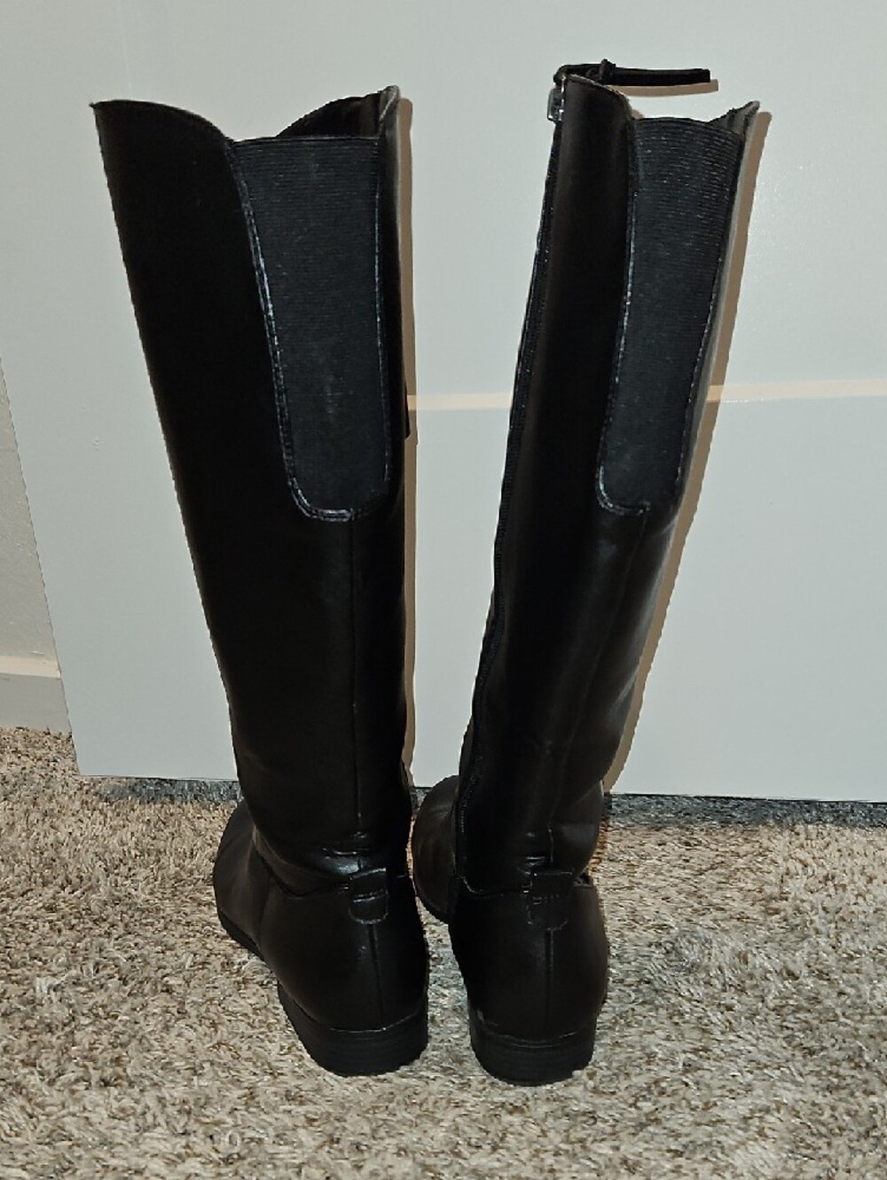 Universal Thread Black Knee High Zip Riding Boots - Picture 4 of 4